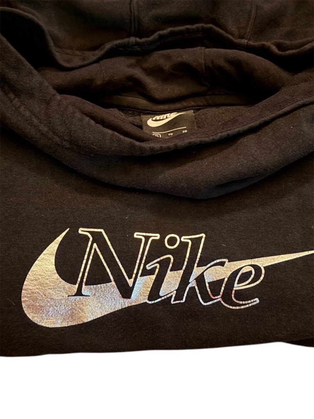 NIKE HOLOGRAPGIC/SILVER SWOOSH HOODIE